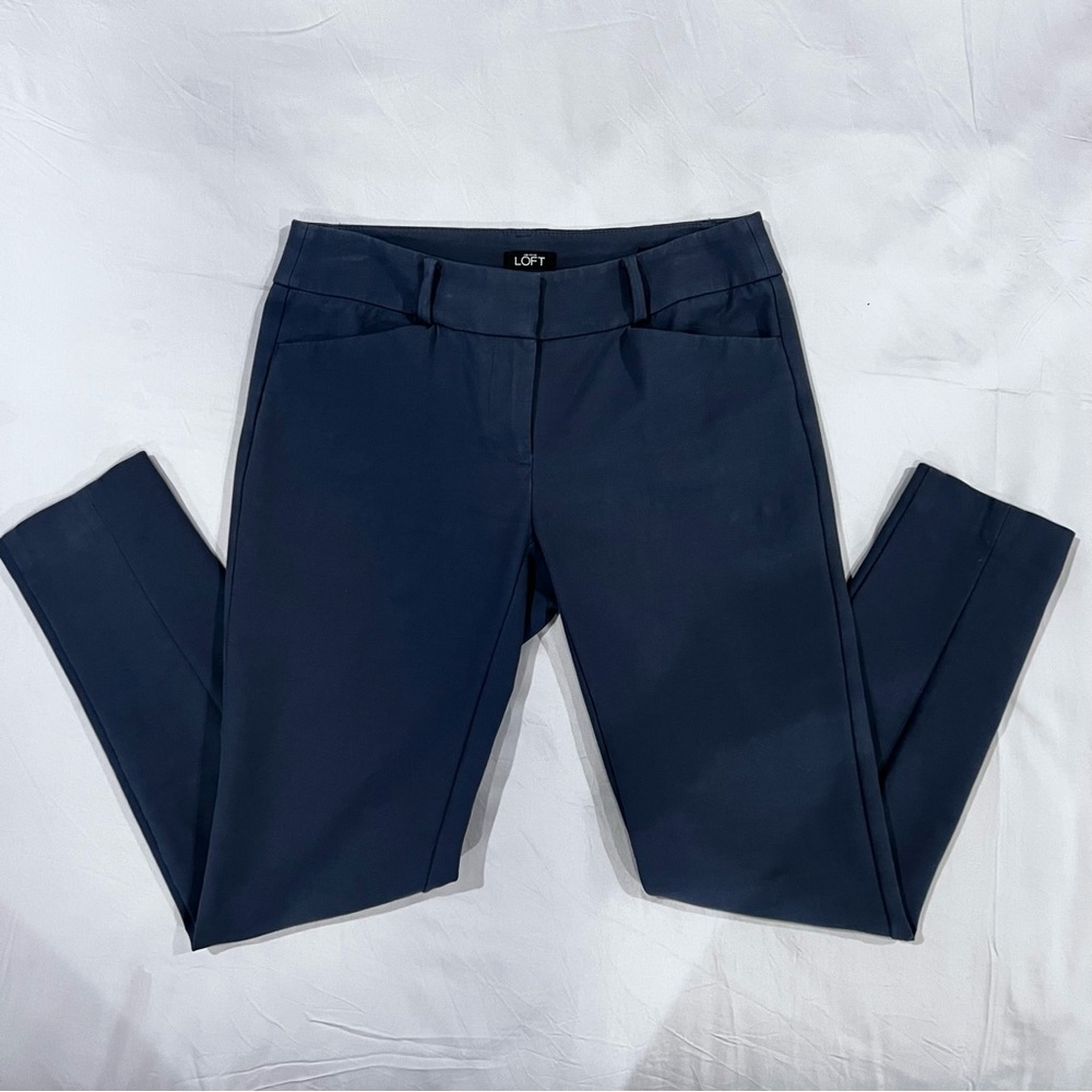 Loft grey skinny dress pants